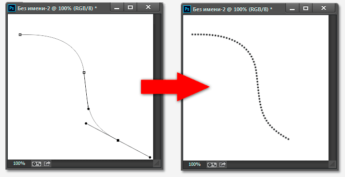 So Zeichnen Sie In Photoshop Eine Gepunktete Linie Erstellen Sie In Photoshop Einen Rahmen Aus Punkten Strichen Und Gestrichelten Linien Erstellen Sie In Photoshop Eine Kurve Mit Gestrichelten Linien